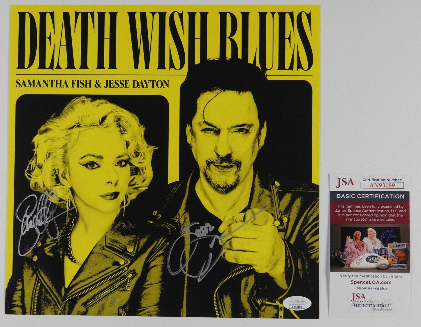 Samantha Fish Jesse Dayton JSA Signed Autograph Album Record Vinyl