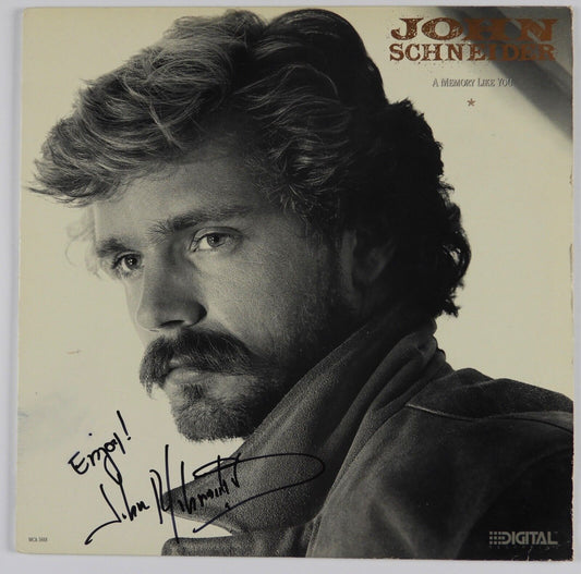 John Schneider JSA Signed Autograph Album Record Vinyl A Memory Like You