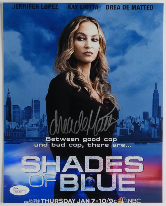 Drea De Matteo jsa JSA signed autograph 8 x 10 Photo Shades Of Blue