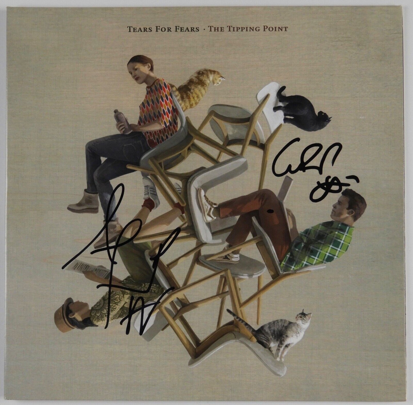 Tears For Fears JSA Signed Autograph Album Record Vinyl The Tipping Point