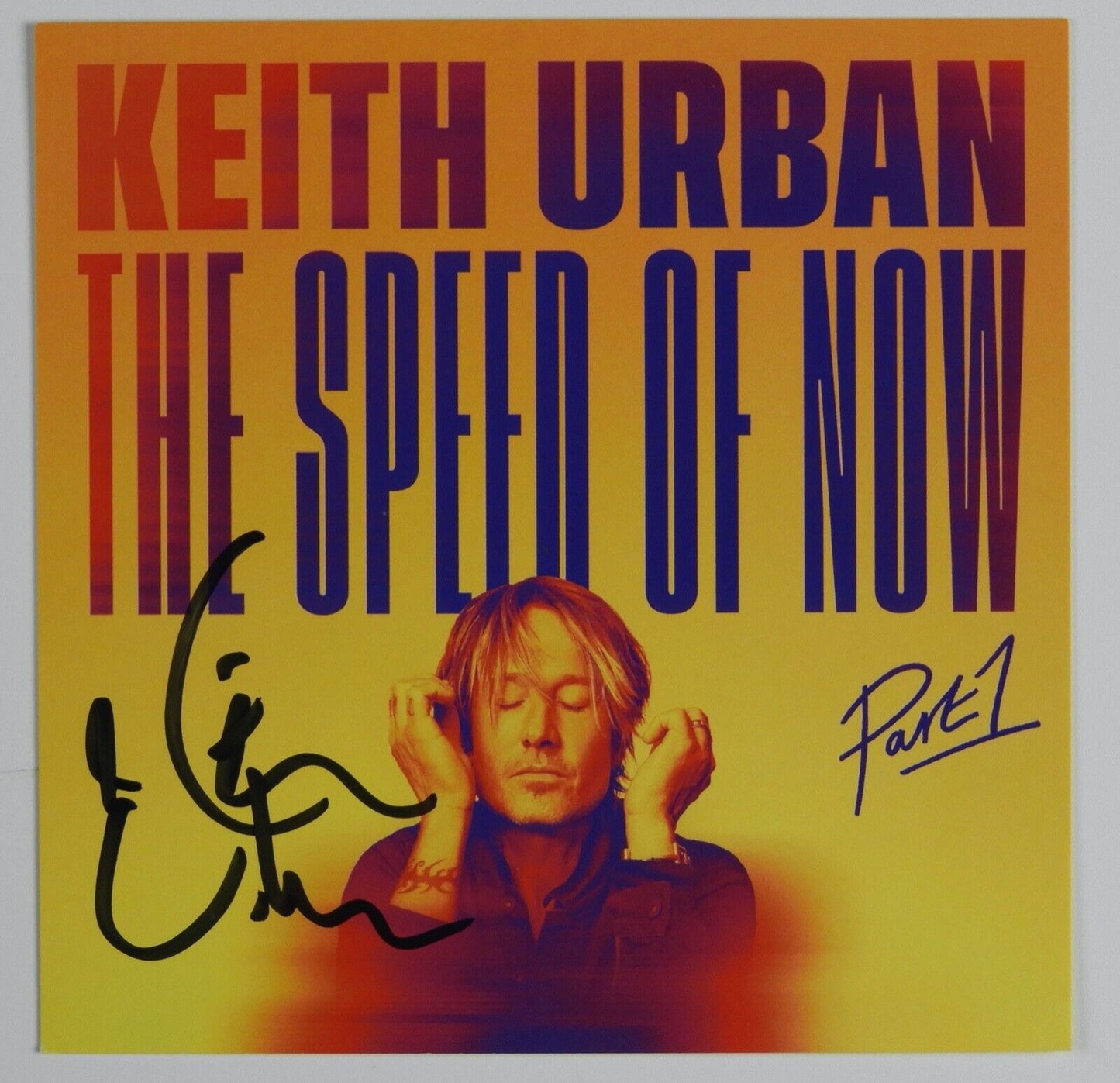 Keith Urban JSA Signed Autograph CD card The Speed Of Now Part 1