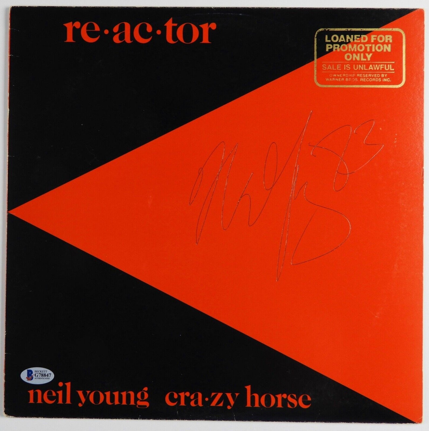 Neil Young Beckett Signed Autograph Album Record Reactor Crazy Horse