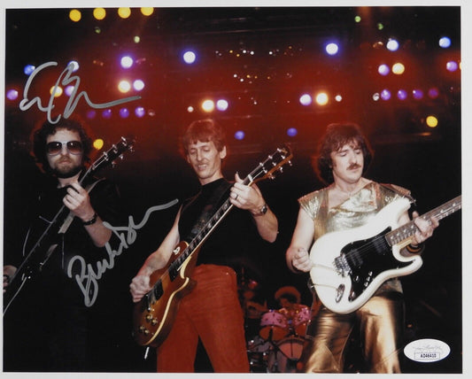 Buck Dharma Eric Bloom JSA Signed Autograph Photo 8 x 10 Blue Oyster Cult