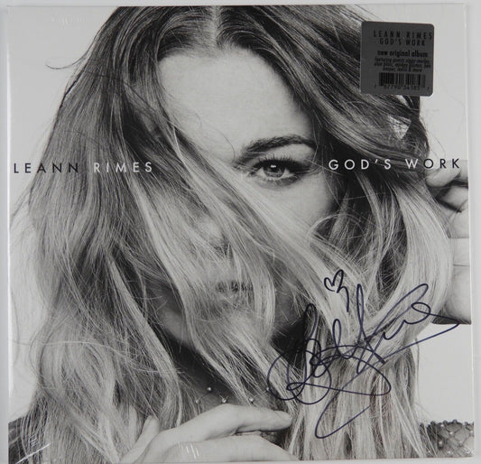 Leann Rimes Signed God's Work Signed Autograph Album Vinyl Record
