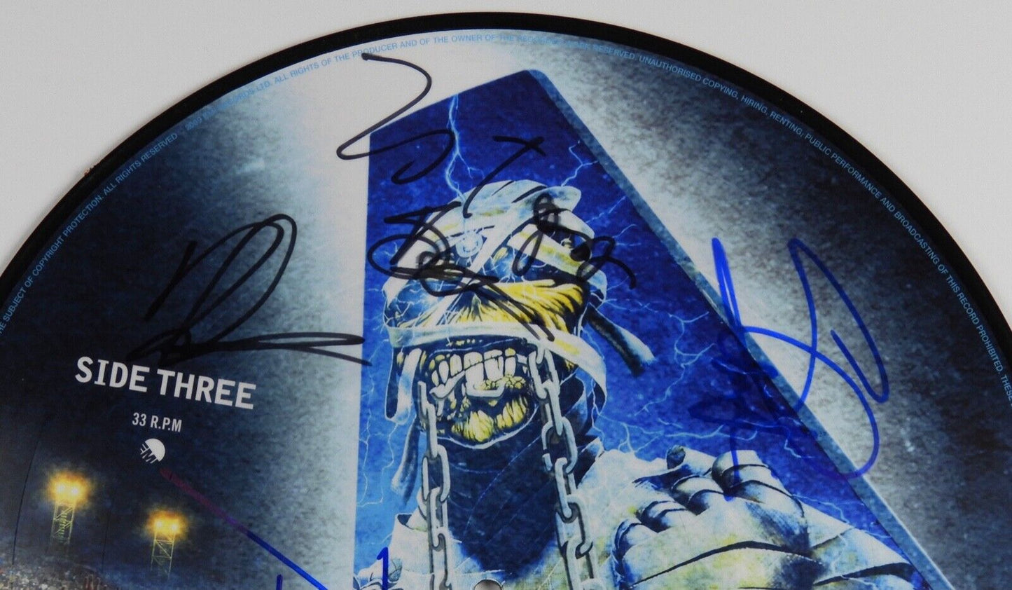 Iron Maiden JSA Autograph Fully Signed Album Vinyl Picture Disc Flight 666