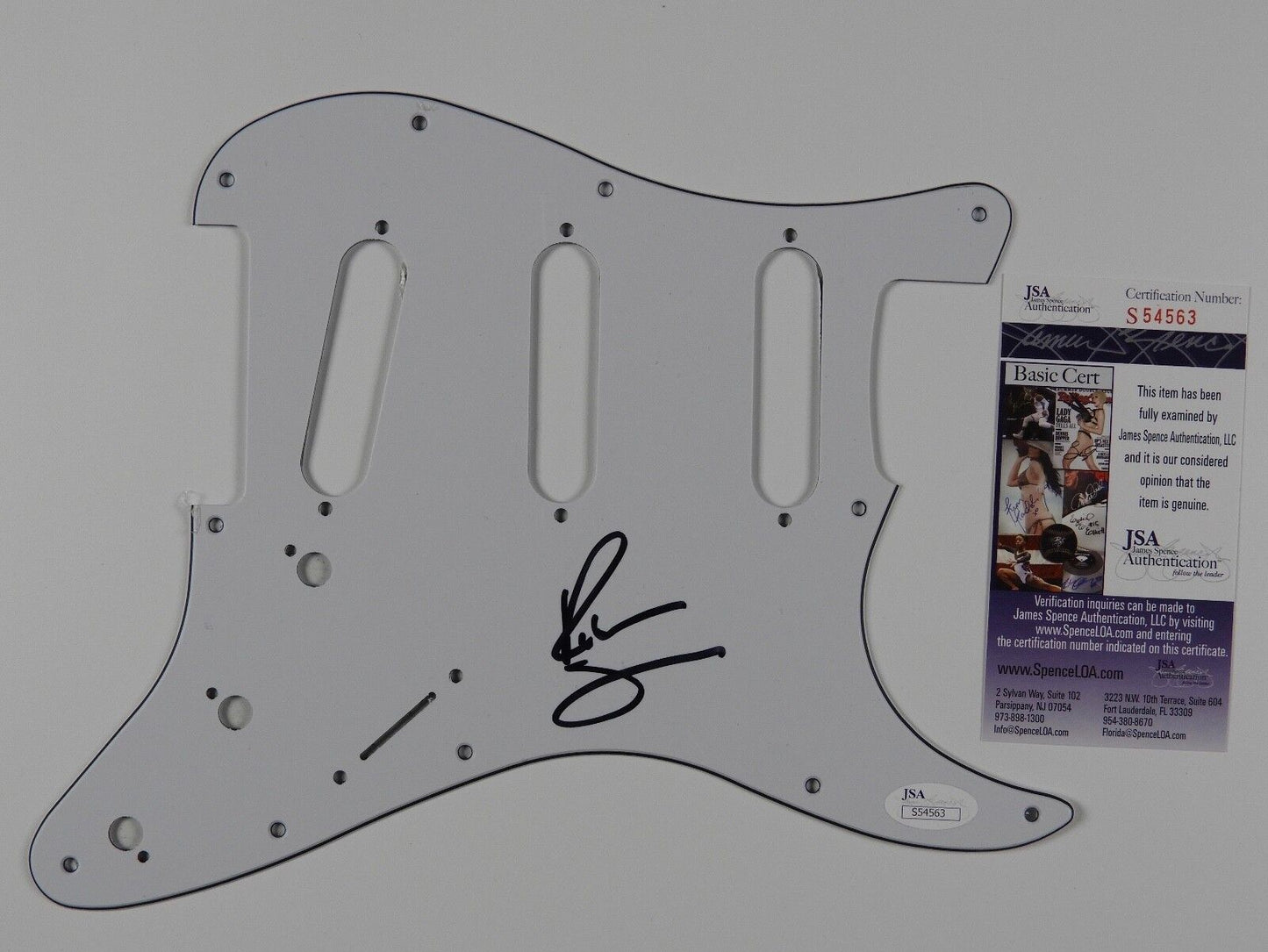 Richie Sambora Autograph Signed Guitar Pickguard JSA Stratocaster Bon Jovi