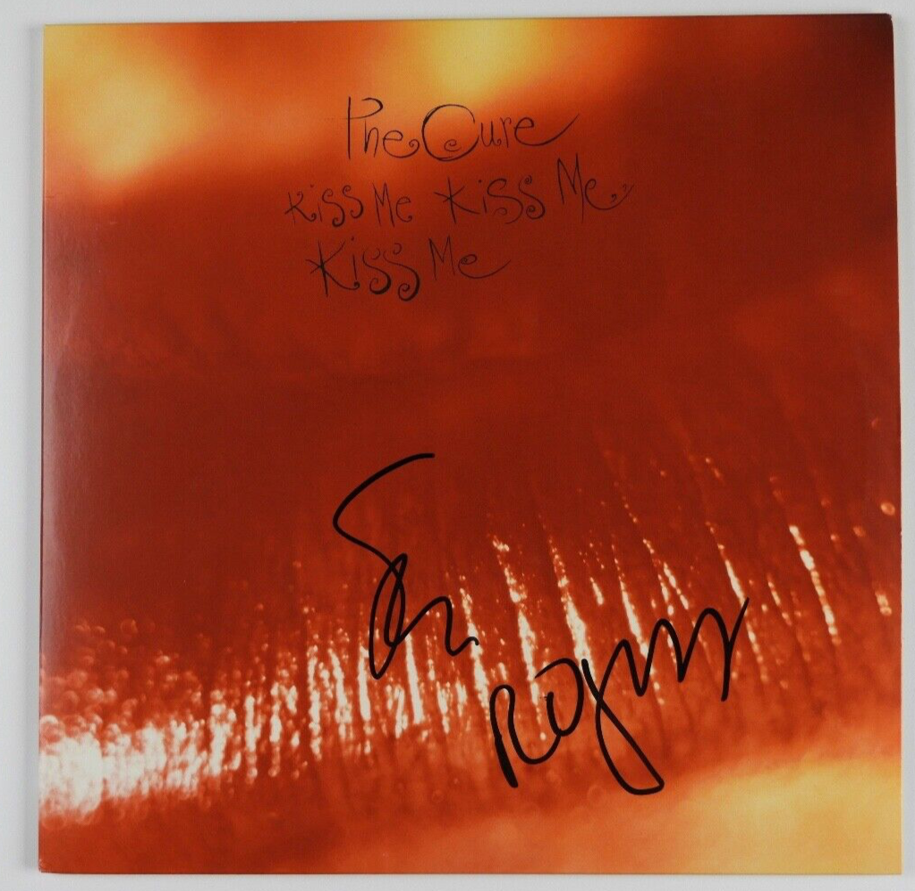 The Cure JSA Robert Smith Simon Gallup Signed Autograph Album Record Kiss Me