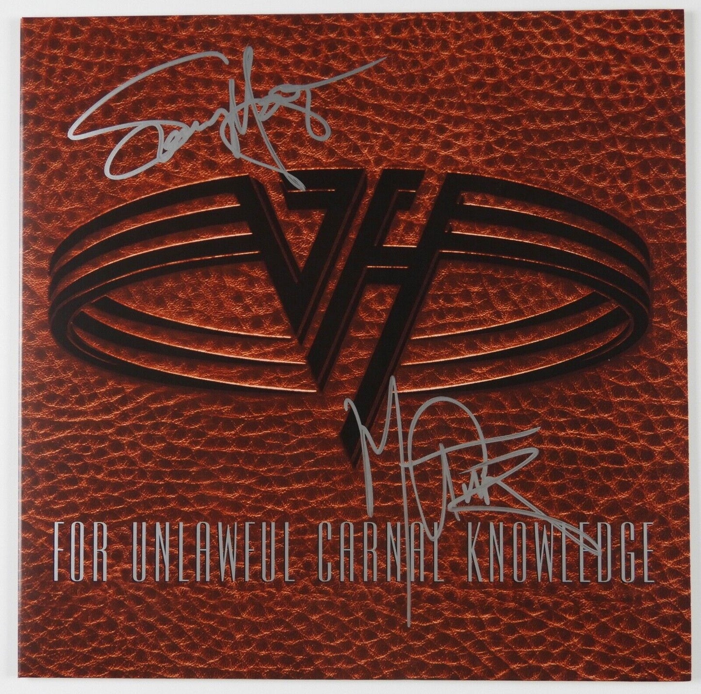 Van Halen JSA Autograph Signed  Sammy Hagar Michael Anthony Album Vinyl LP