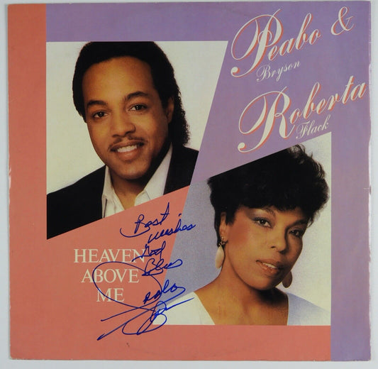 Peabo Bryson Roberto Flack JSA Signed Autograph Album Vinyl Record