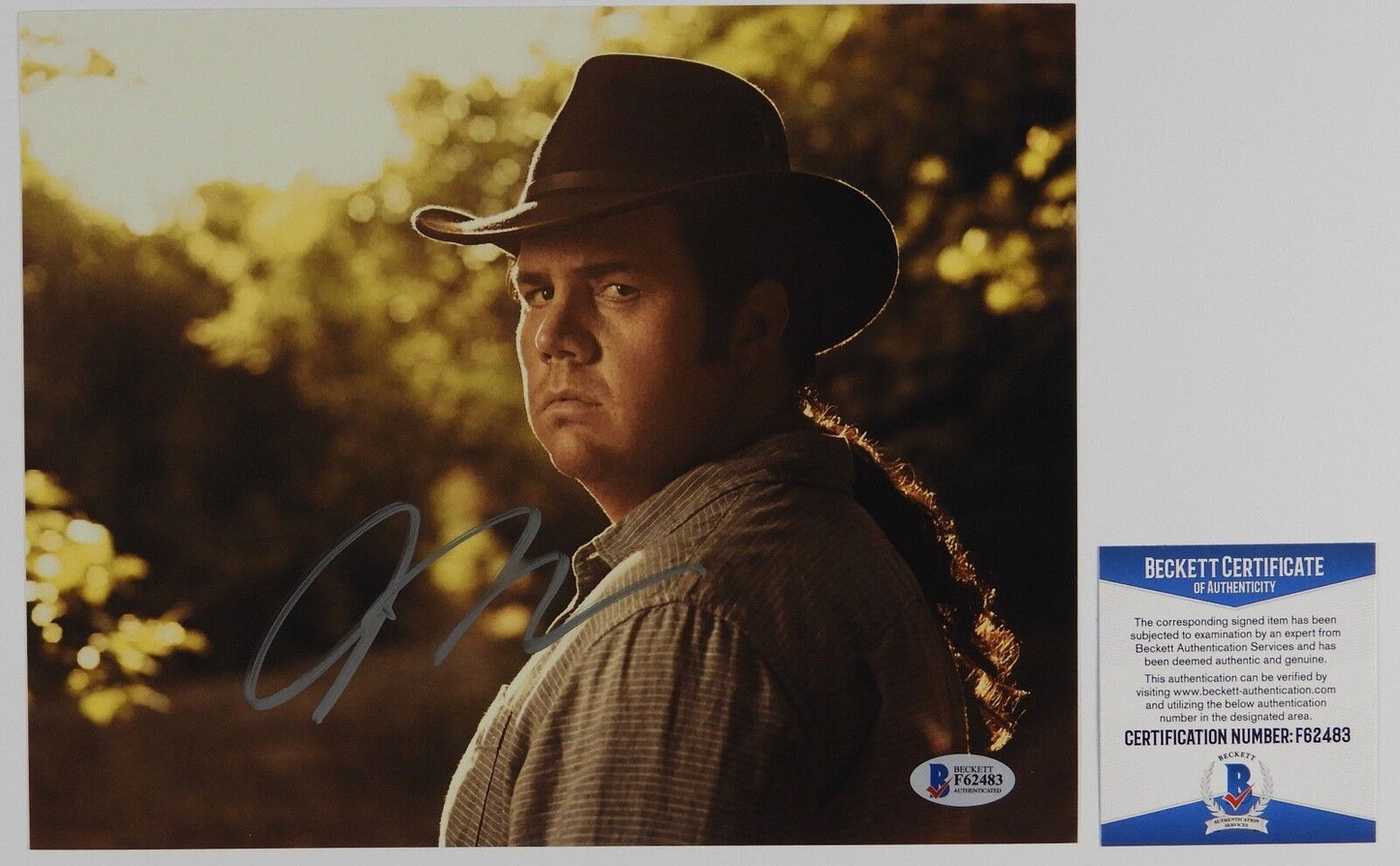 Josh McDermitt Eugene Walking Dead Autograph Signed Photo Beckett BAS 8 x 10