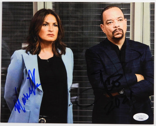 Mariska Hargitay Ice T Law And Order SVU Signed JSA Autograph Photo 8 x 10