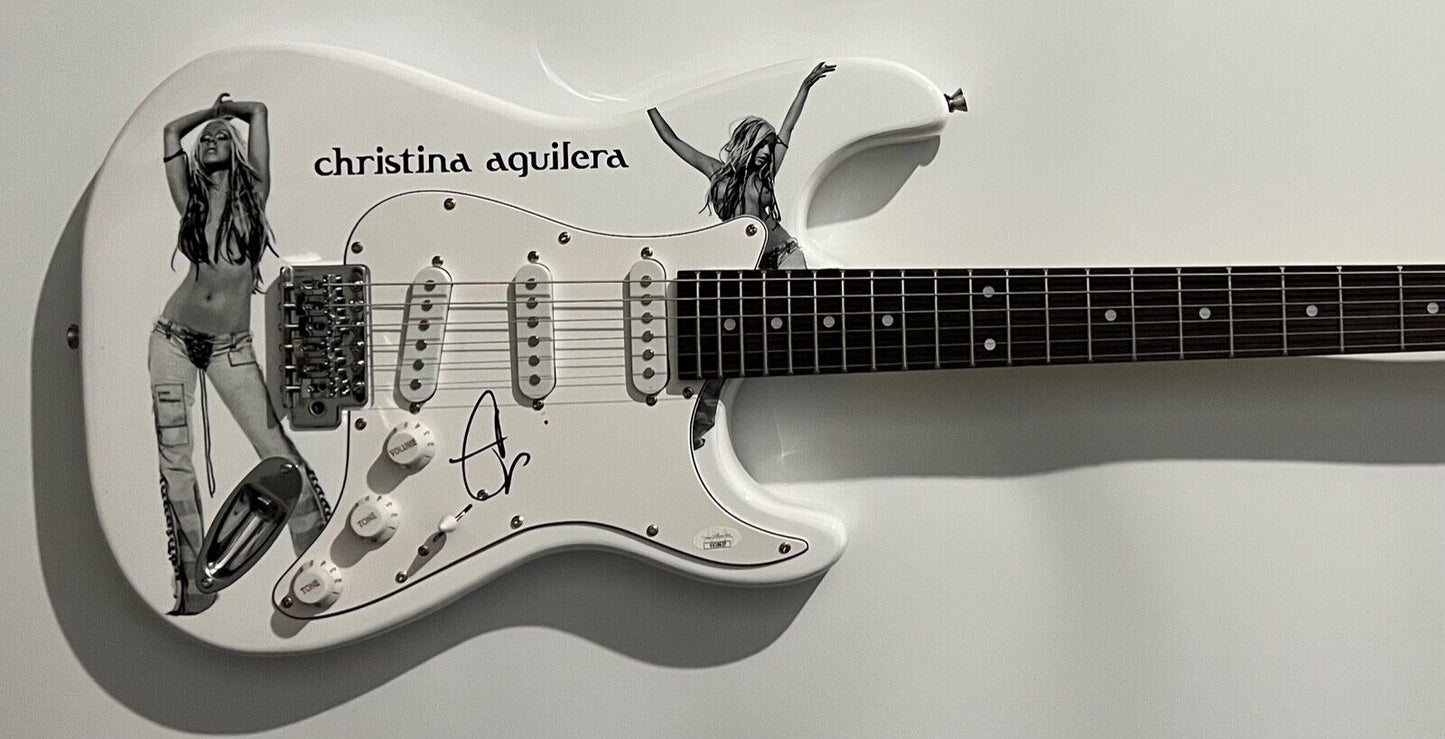 Christina Aguilera JSA Autograph Signed Stratocaster Guitar