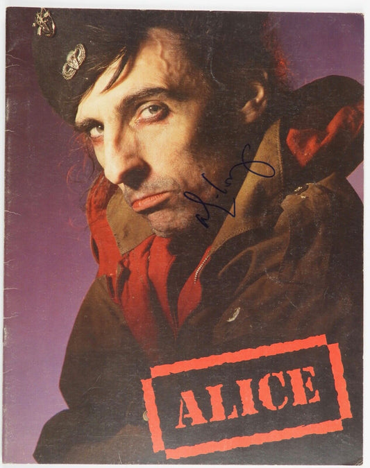 Alice Cooper JSA Autograph Signed Original Tour Concert Program