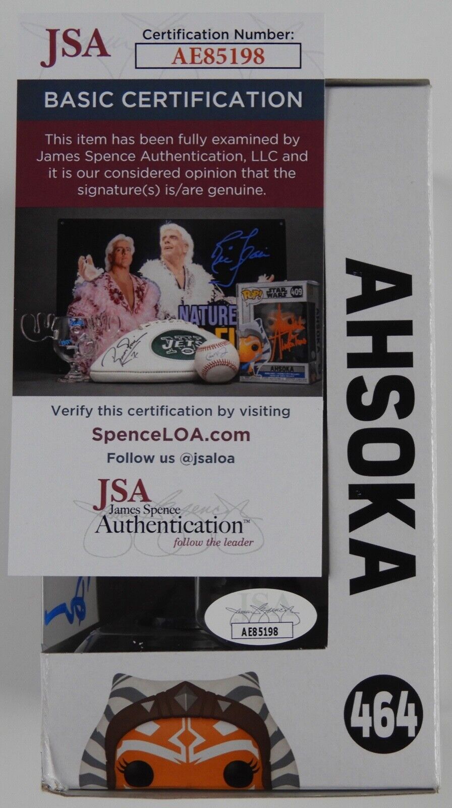 Rosario Dawson JSA Signed Autograph Funko Pop 464 Ashoka Star Wars