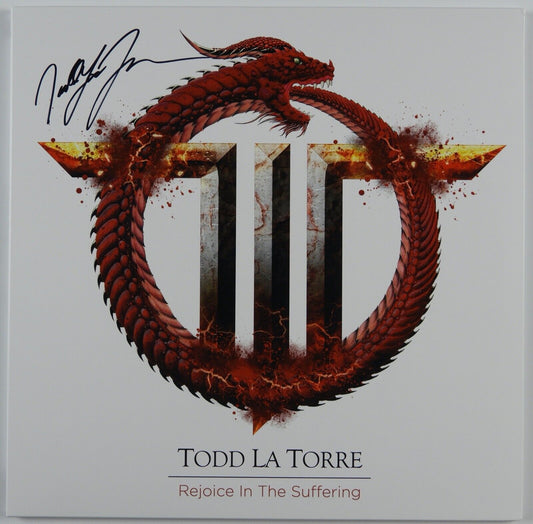 Todd La Torre Queensryche JSA Signed Autograph Album Record LP