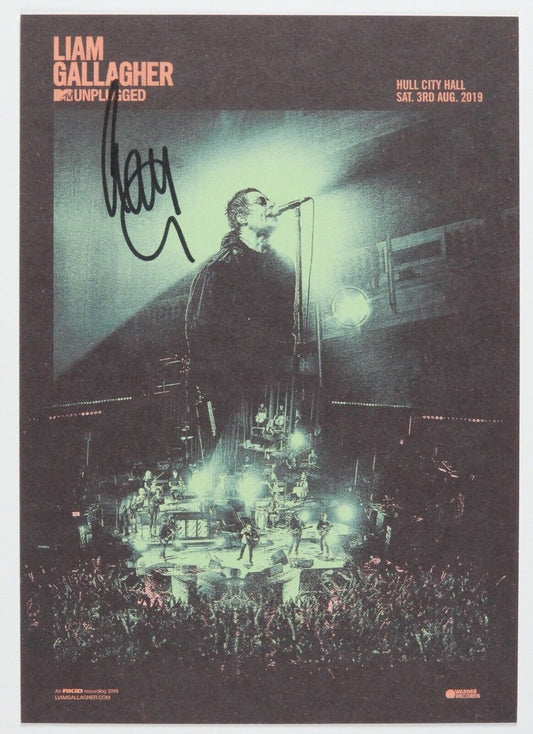 Liam Gallagher JSA Signed Autograph Unplugged Lithograph