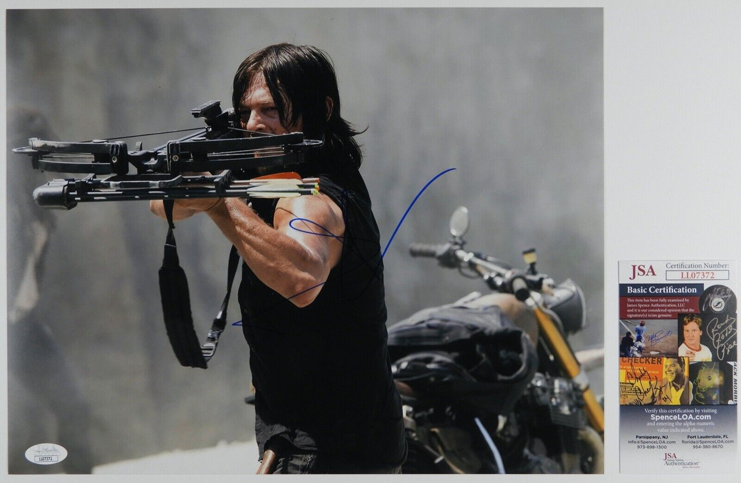 Norman Reedus The Walking Dead JSA Signed Autograph Photo 11 x 14