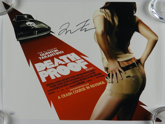 Quentin Tarantino JSA Signed Autograph Death Proof Promo Poster 12 x 16