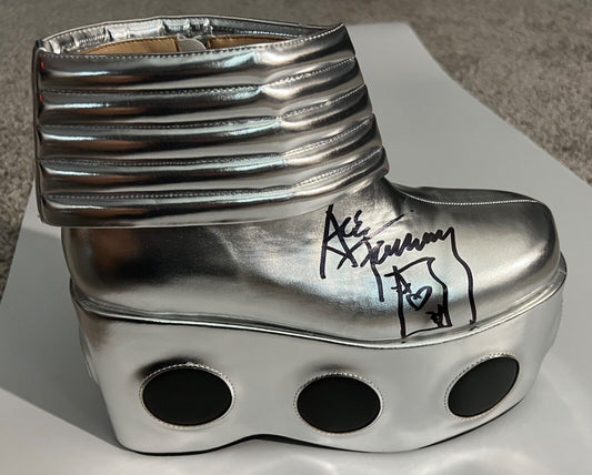 Ace Frehley KISS REAL Signed Autograph NEW Costume Boot