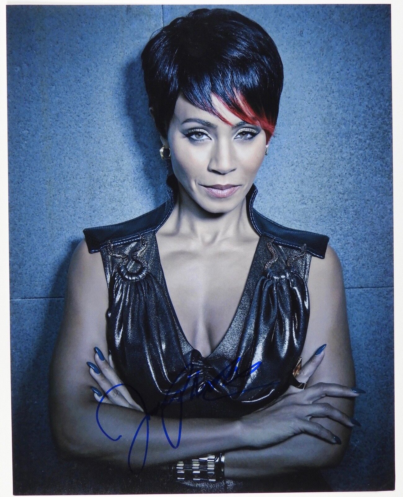 JADA PINKETT SMITH JSA Fish Mooney Gotham JSA Autograph Signed Photo 11 x 14