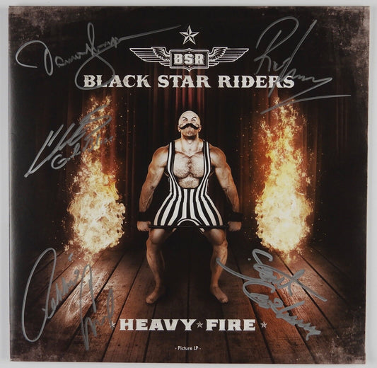 Black Star Riders Signed Autograph Record Album Vinyl JSA Heavy Fire