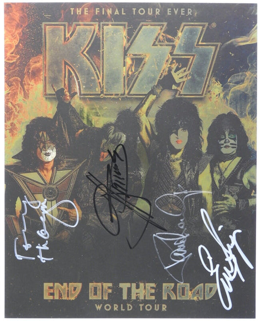 KISS End Of The Road Signed JSA Signed Autograph Photo Paul Stanley Gene Simmons