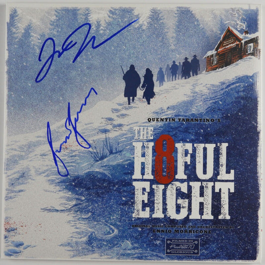 Quentin Tarantino Kurt Russell Signed JSA Autograph Record The Hateful Eight
