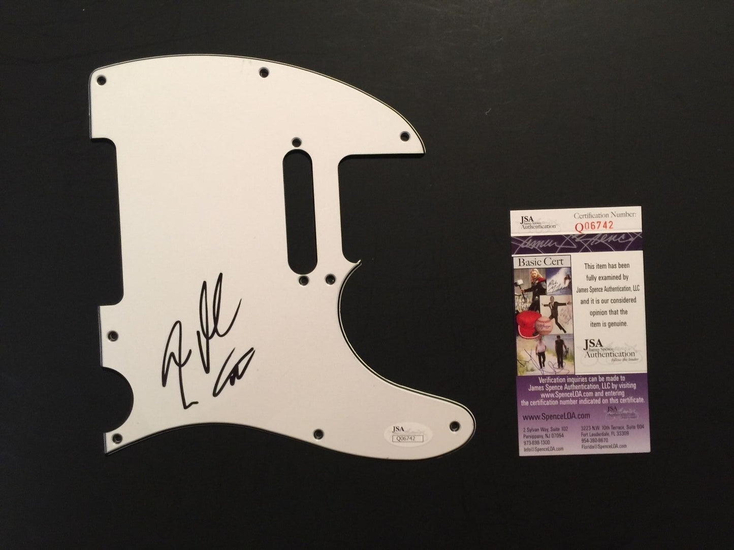 Steven Adler Guns n Roses Autograph Signed Stratocaster Guitar Pickguard JSA