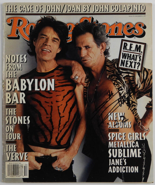 Keith Richards REAL Epperson Signed Autograph Rolling Stone Magazine The  Stones