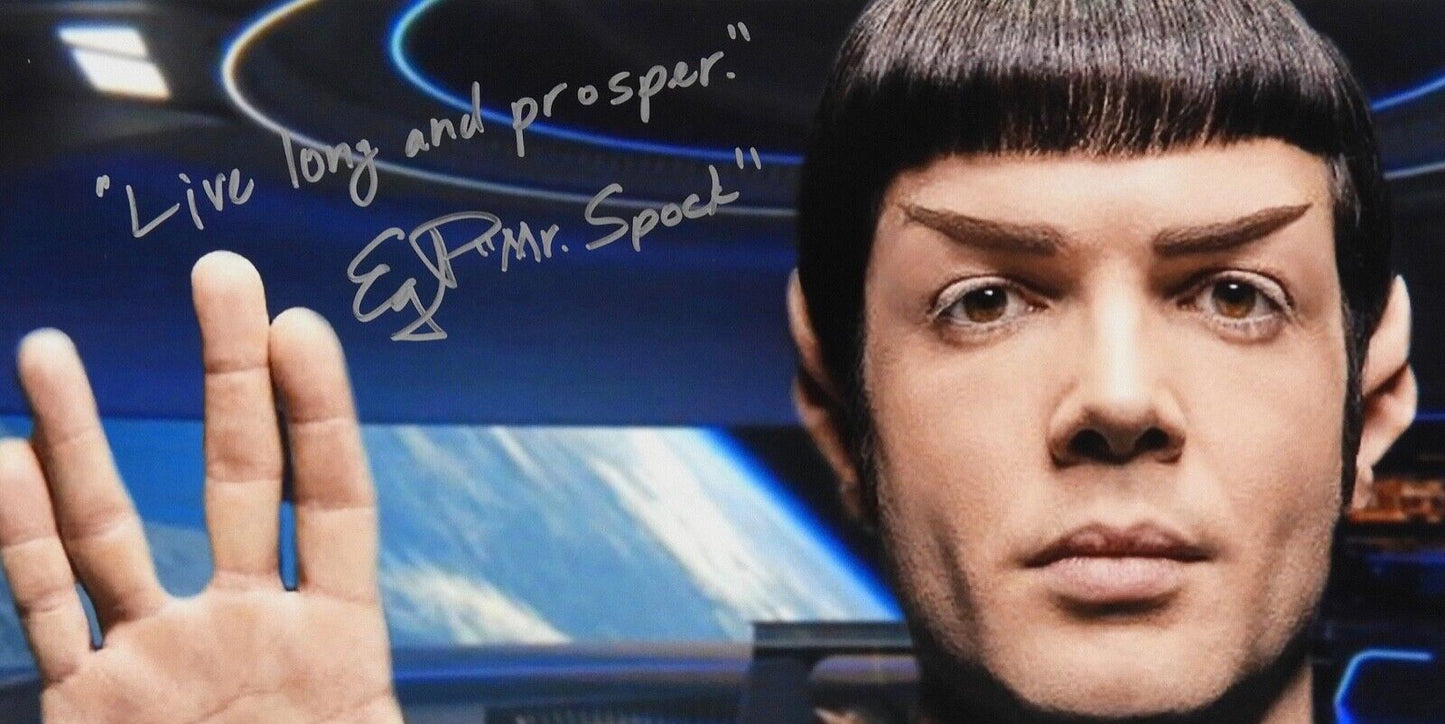 Star Trek Strange New Worlds JSA Ethan Peck Spock Autograph Signed 11 x14 photo