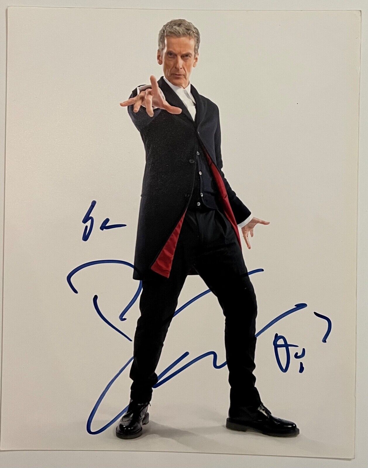 Peter Capaldi Doctor Who Autograph Signed Photo JSA COA 8 x 10 Dr Who