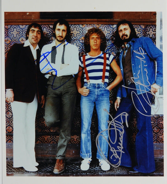 The Who Autograph REAL Signed 8 x 10 Roger Daltrey Pete Townshend John Entwistle