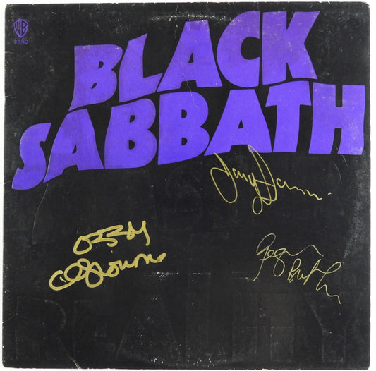 Black Sabbath Ozzy Osbourne JSA Autograph Signed Album Geezer Butler Tony Lommi