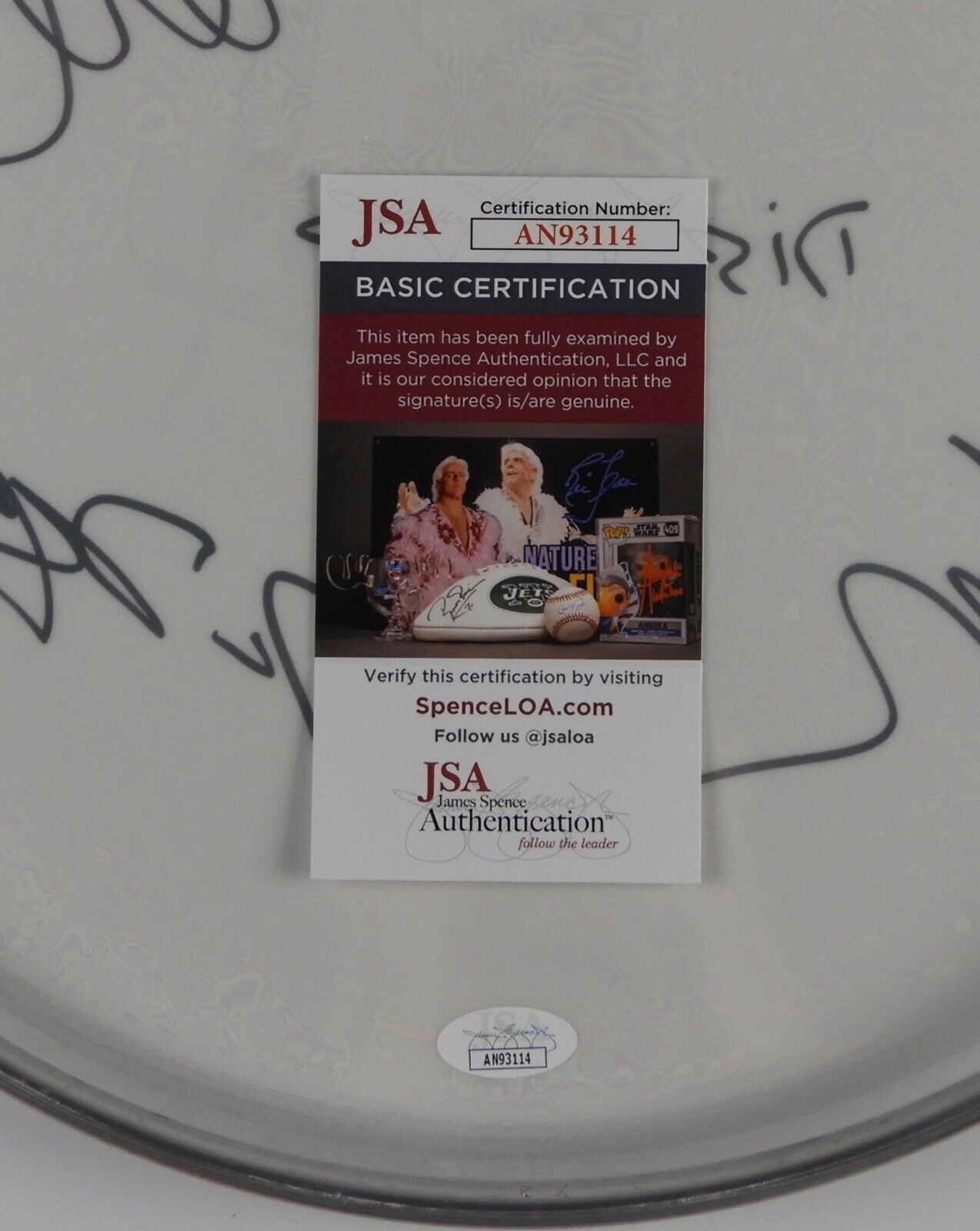 Disturbed Fully Signed Autograph Drum Head JSA COA 14" David Draiman +