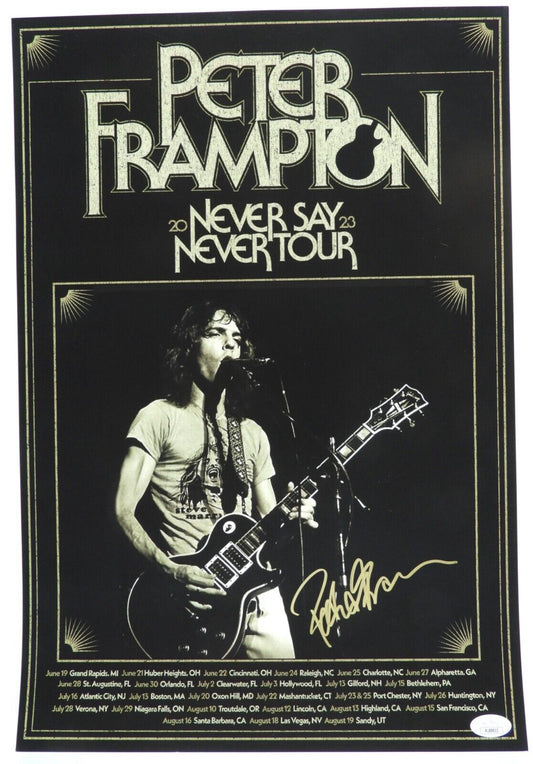 Peter Frampton Signed JSA Autograph 11 x 17 Concert Poster Lithograph 2023