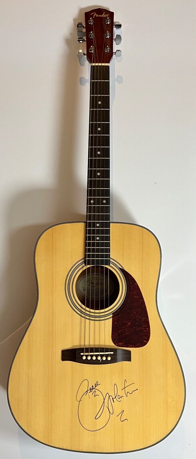 Ricky Martin JSA COA Autograph Signed Fender Acoustic Guitar