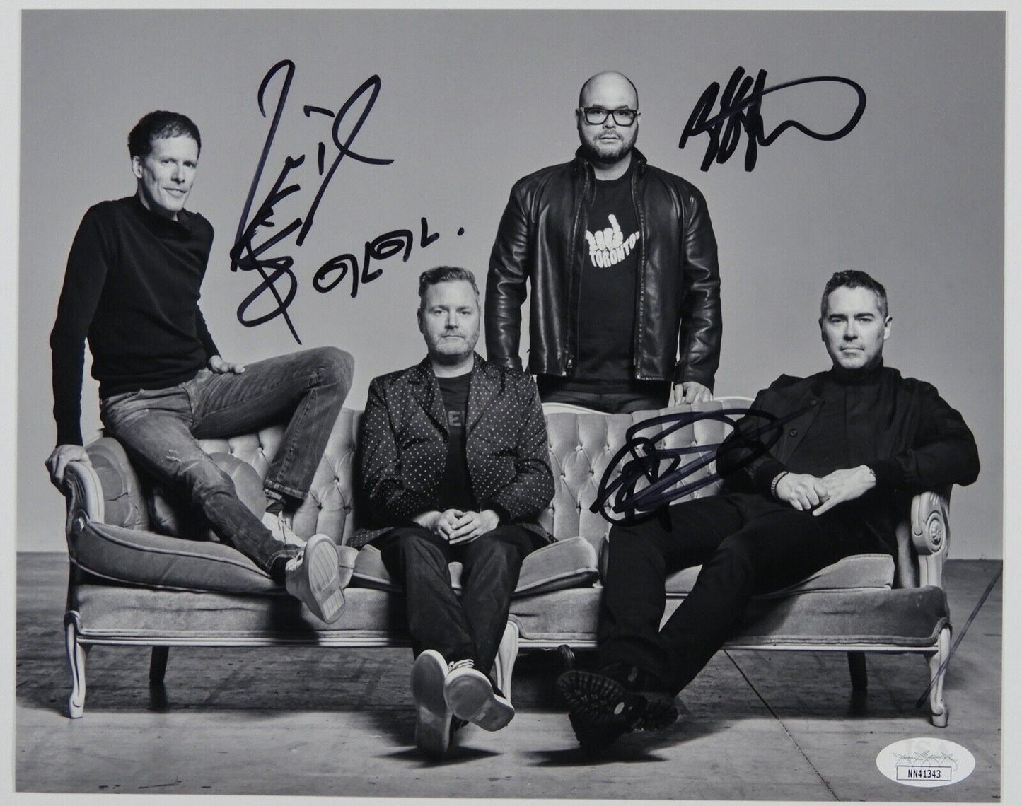 Barenaked Ladies Fully JSA Signed Autograph  8 x 10 Ed Robertson Jim Creeggan +