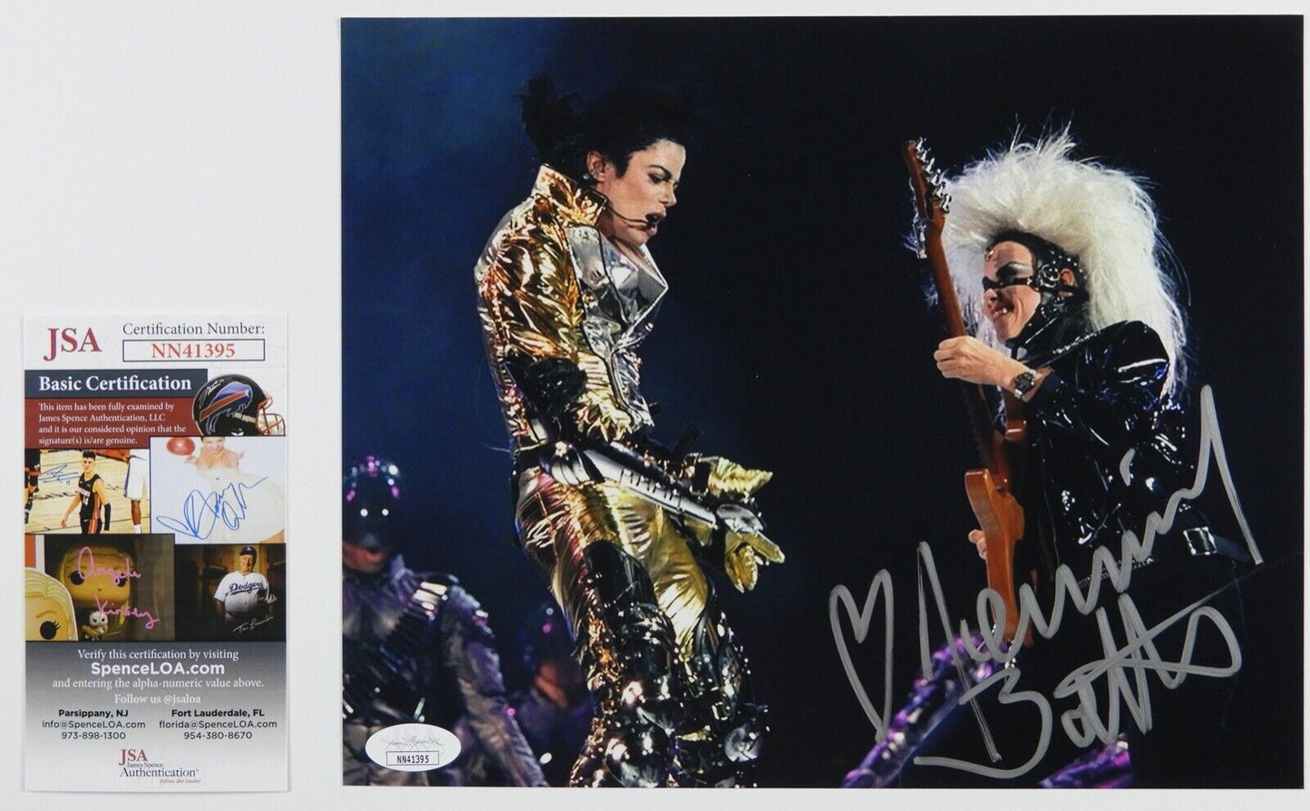 Jennifer Batten Michael Jackson Guitarist JSA Autograph Signed 8 x 10 Photo