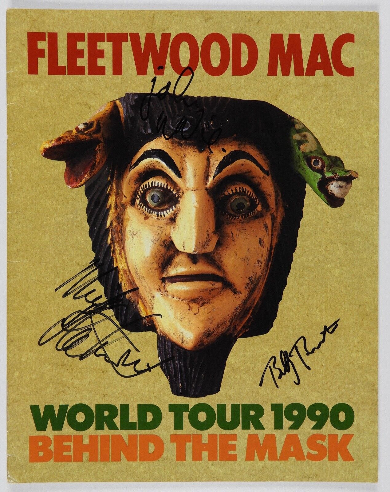 Fleetwood Mac Signed Autograph Behind The Mask Program JSA Mick Fleetwood McVie