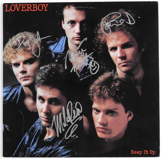 Loverboy JSA Signed Autograph Record Vinyl Keep It Up