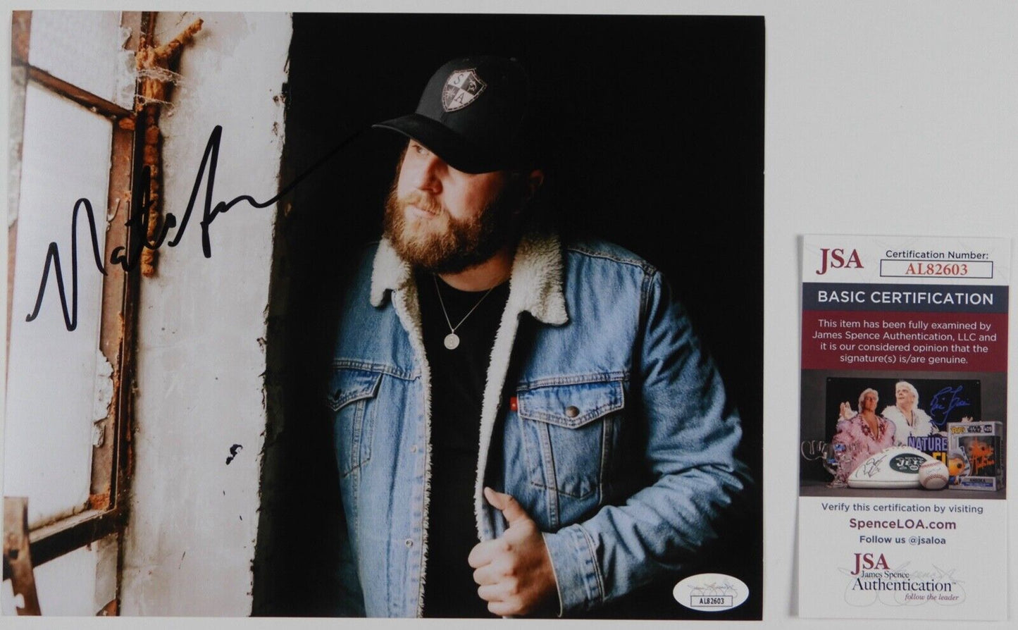 Nate Smith JSA Signed Autograph 8 x 10 Photo Country Music Star