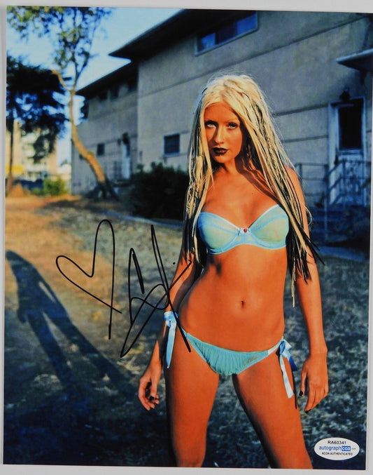 Christina Aguilera Signed Autograph JSA 8 x 10 photo ACOA