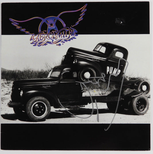 Joe Perry Aerosmith Signed JSA Autograph Album Record Pump