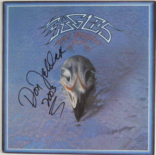 Don Felder Eagles JSA Signed Autograph Album Vinyl Record Their Greatest Hits
