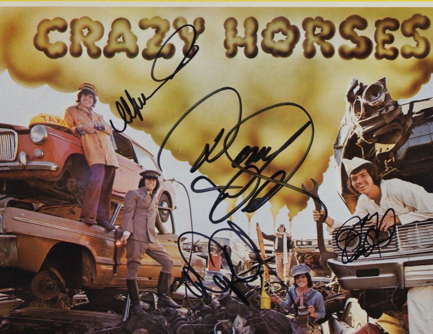 The Osmonds JSA Signed Autograph Album Vinyl Record Crazy Horses Donny Osmond