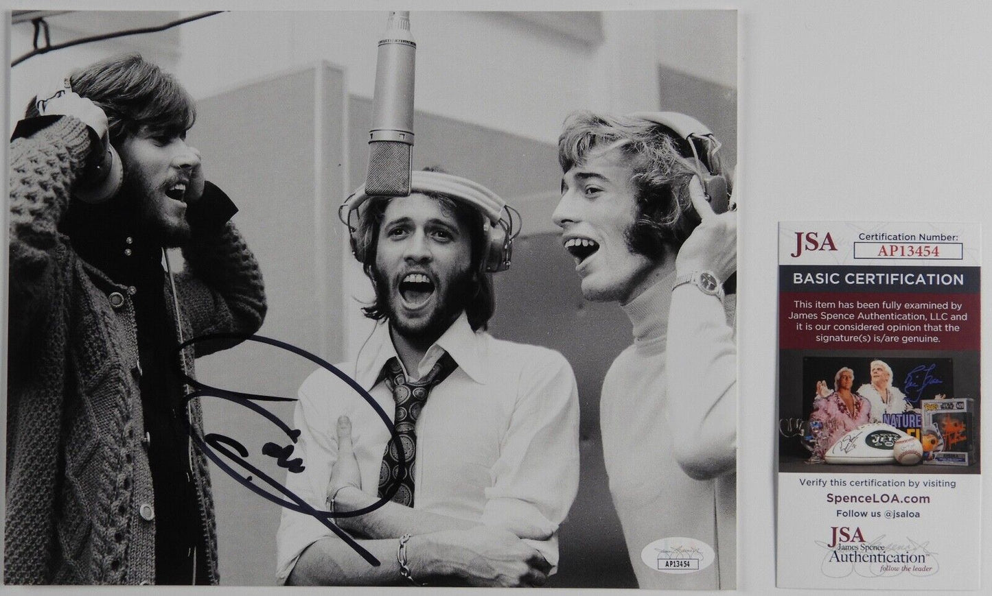 Barry Gibb JSA Signed Autograph 8 x 10 Photo The Bee Gees