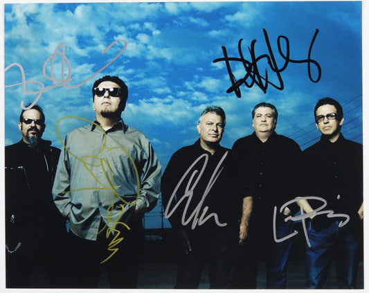 Los Lobos JSA Signed Autograph Photo Fully Signed