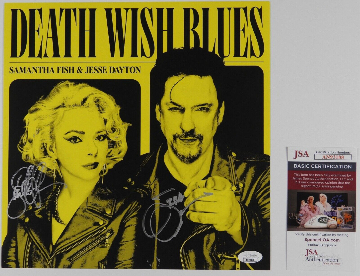 Samantha Fish Jesse Dayton JSA Signed Autograph Album Record Vinyl