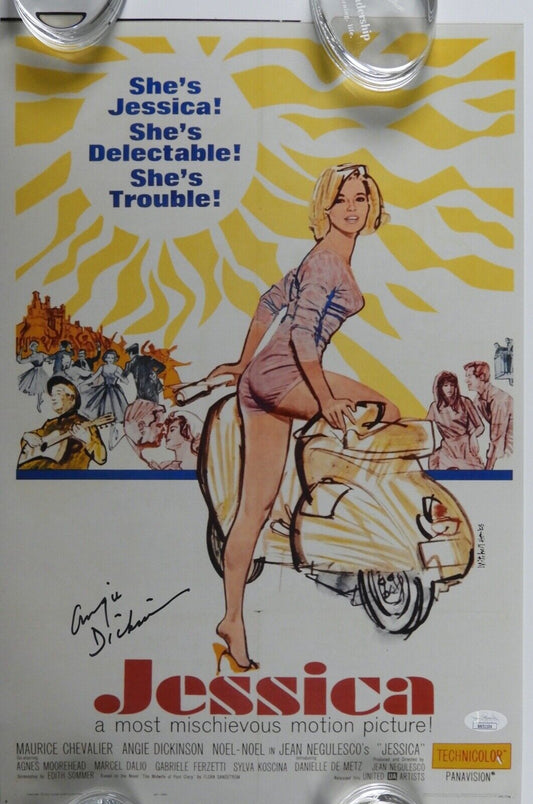Angie Dickinson Signed Autograph JSA Photo 12 x 18