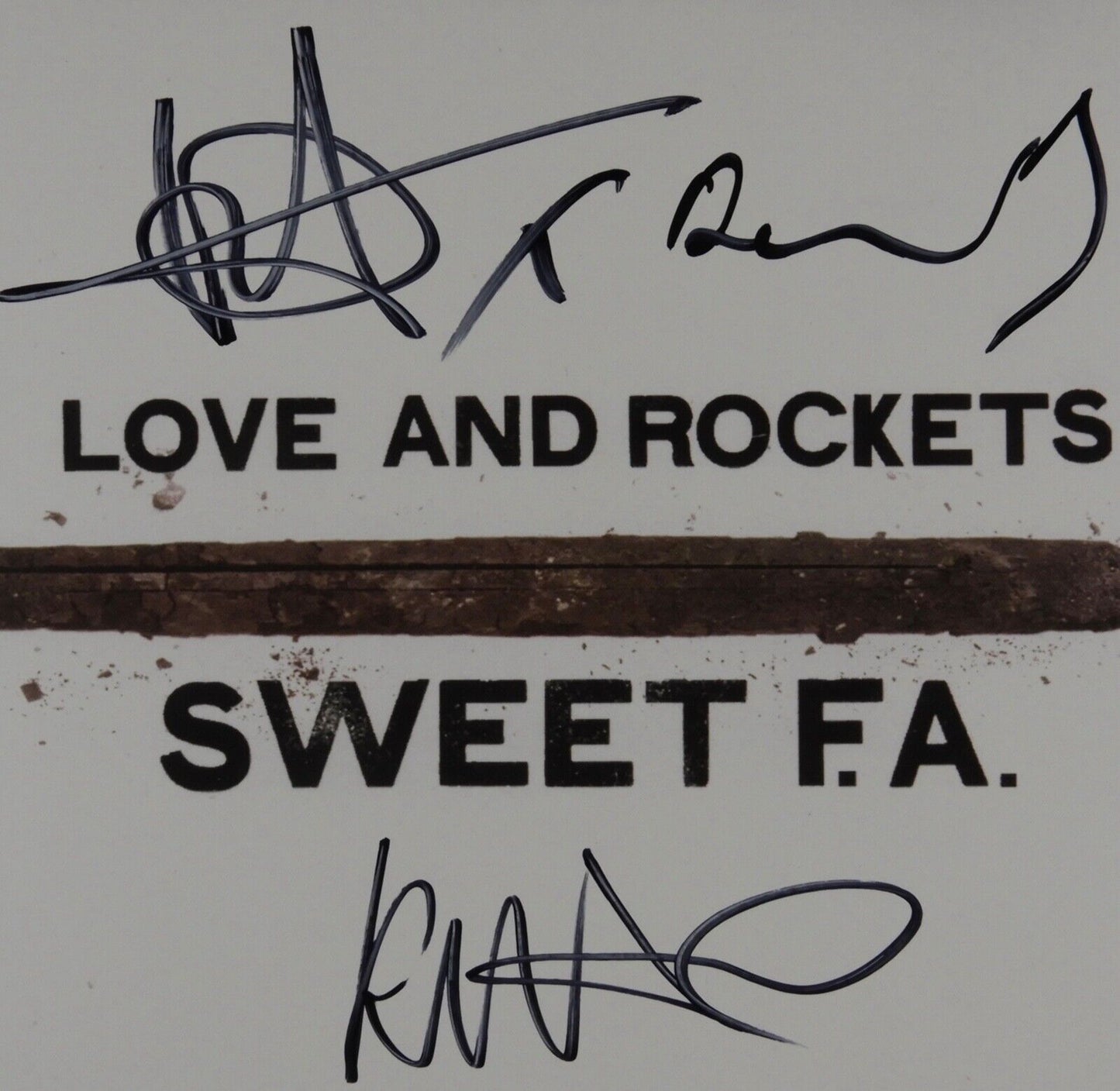 Love And Rockets JSA Fully Signed Autograph Album Record Vinyl Sweet F.A.